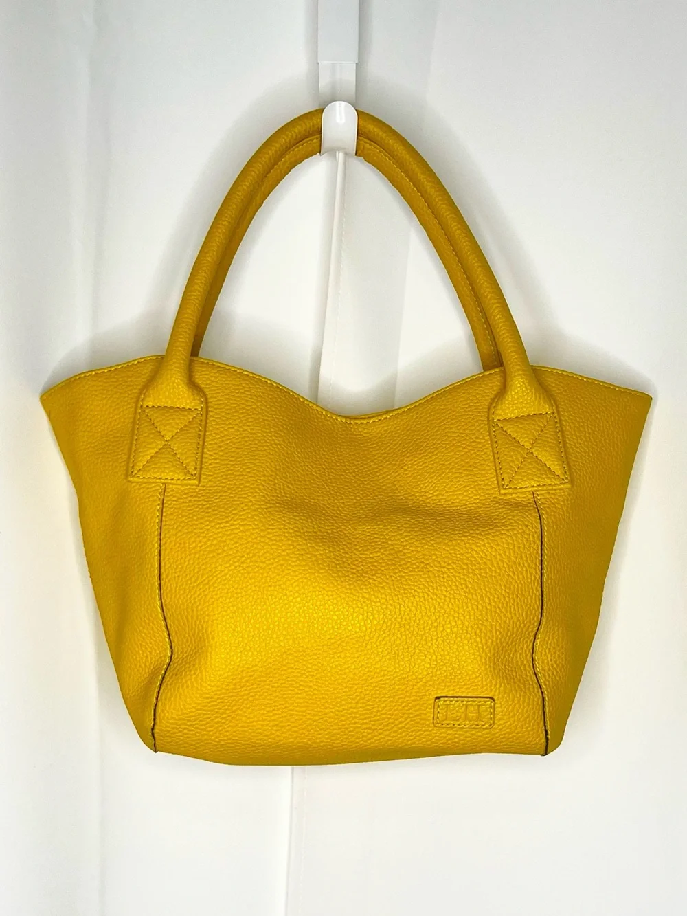 LOUENHIDE YELLOW VEGAN LEATHER TOTE/SHOULDER BAG